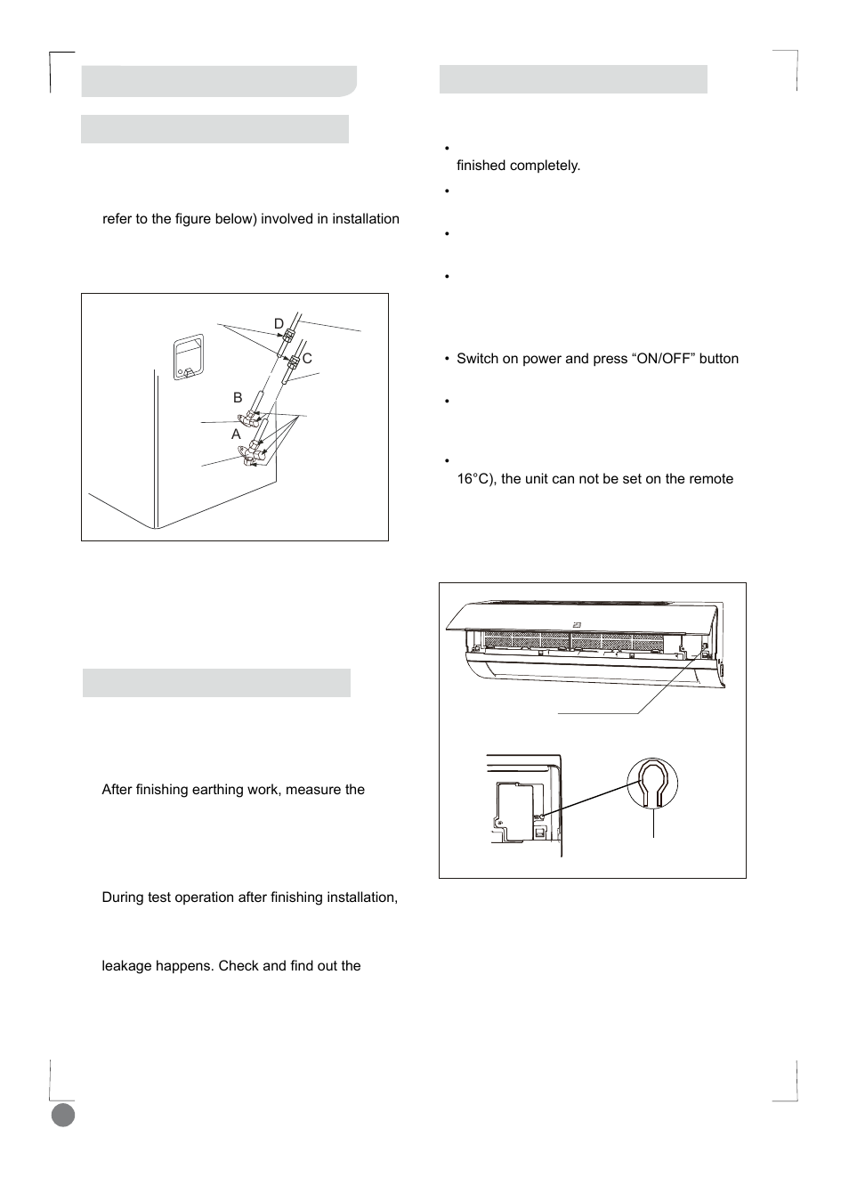 Eco cool - installation manual_l1 v2_ 22, Test and running | Electrolux EXI18HL1WE User Manual | Page 22 / 136