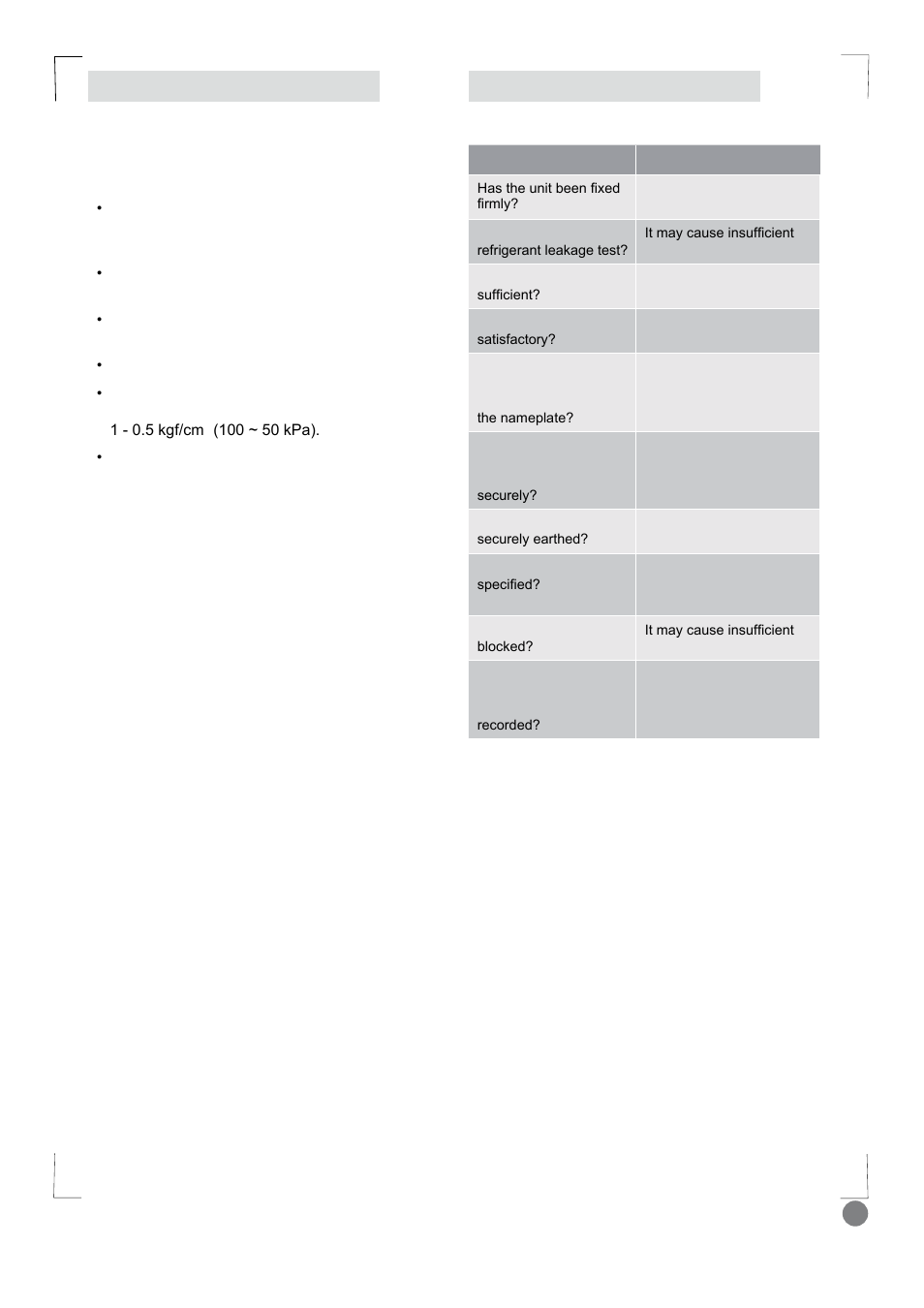 Eco cool - installation manual_l1 v2_ 23, 22 pump done check after installation | Electrolux EXI18HL1WE User Manual | Page 23 / 136