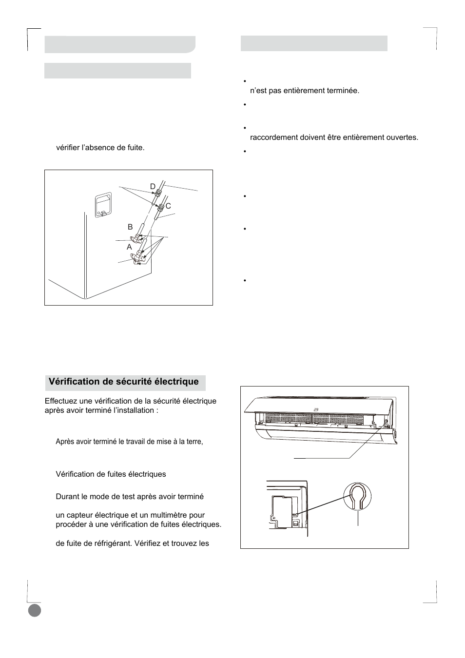 Eco cool - installation manual_l1 v2_ 44, Test et fonctionnement | Electrolux EXI18HL1WE User Manual | Page 44 / 136