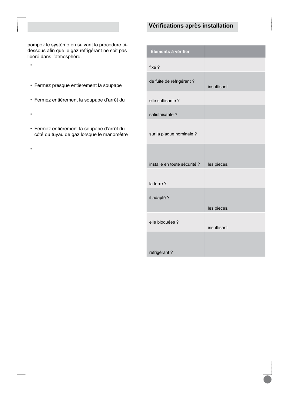 Eco cool - installation manual_l1 v2_ 45, 44 pompage 9pul¿fdwlrqvdsuqvlqvwdoodwlrq | Electrolux EXI18HL1WE User Manual | Page 45 / 136