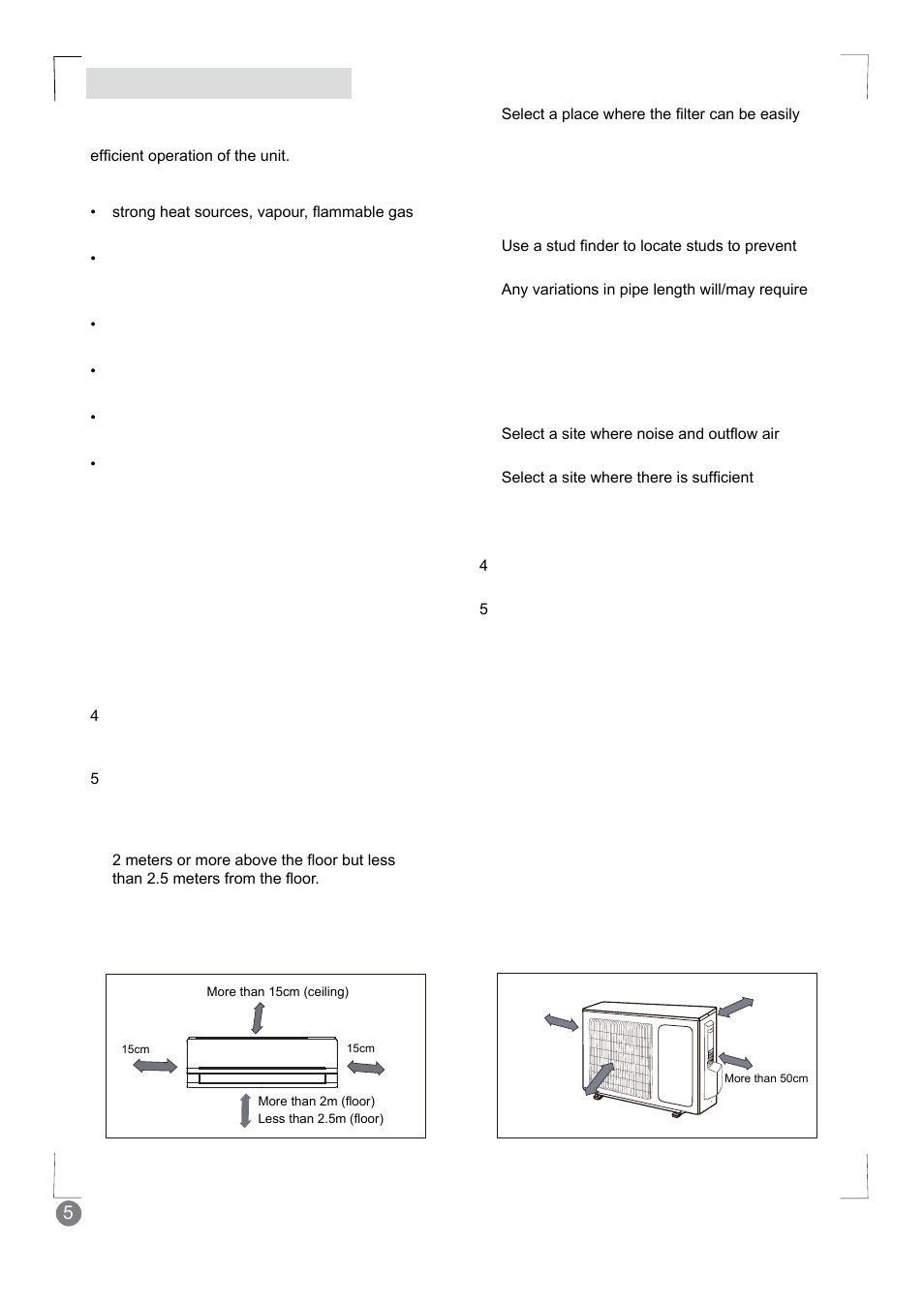 Eco cool - installation manual_l1 v2_ 6 | Electrolux EXI18HL1WE User Manual | Page 6 / 136