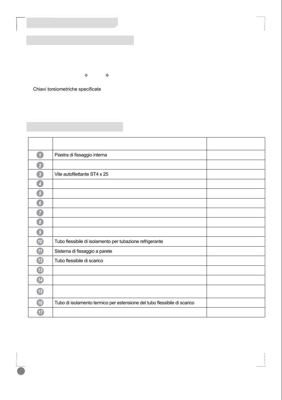 Eco cool - installation manual_l1 v2_ 70, Prima dell’installazione | Electrolux EXI18HL1WE User Manual | Page 70 / 136