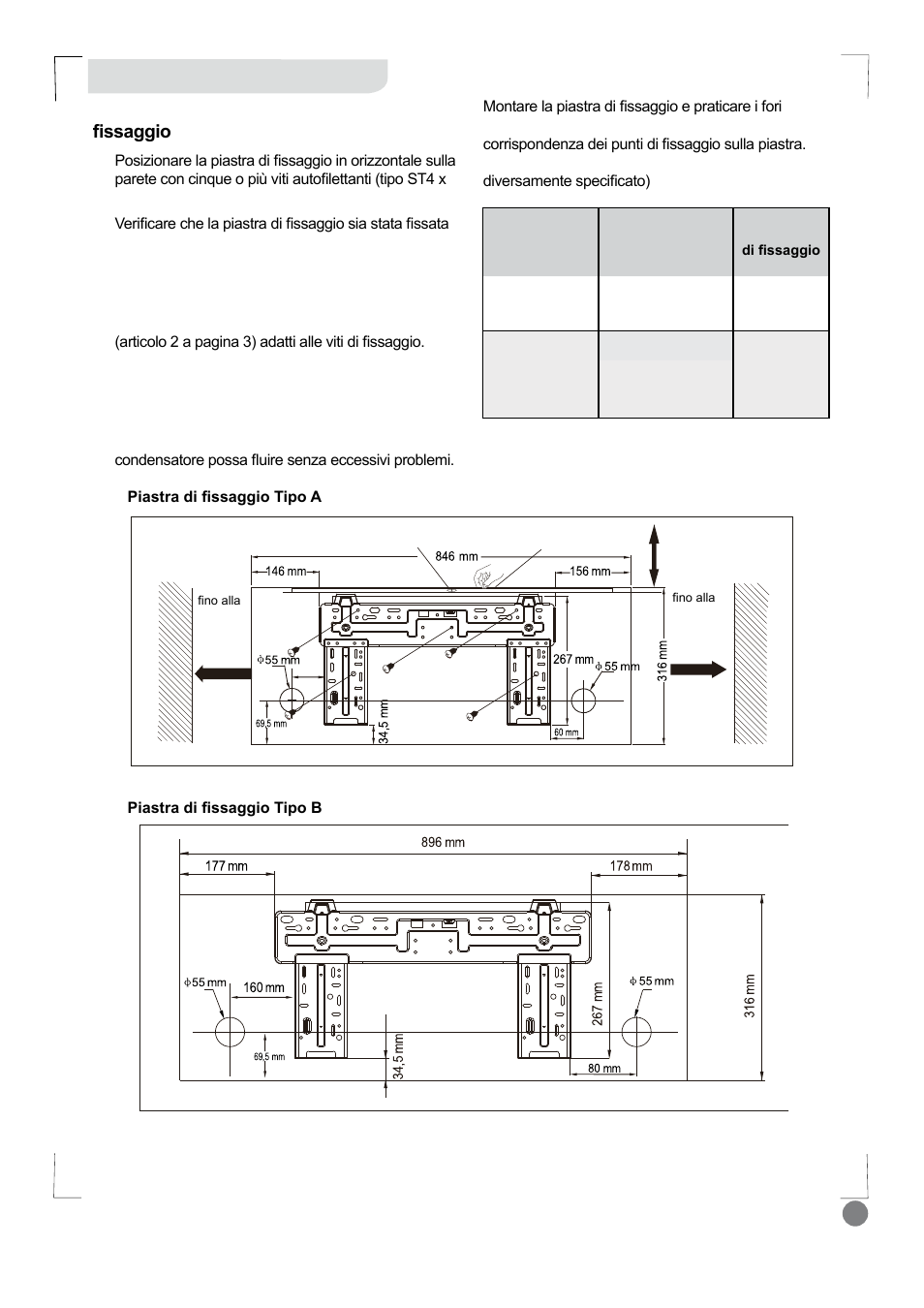 Eco cool - installation manual_l1 v2_ 75, Installazione, Fase 1: installazione della piastra di ¿vvdjjlr | Electrolux EXI18HL1WE User Manual | Page 75 / 136