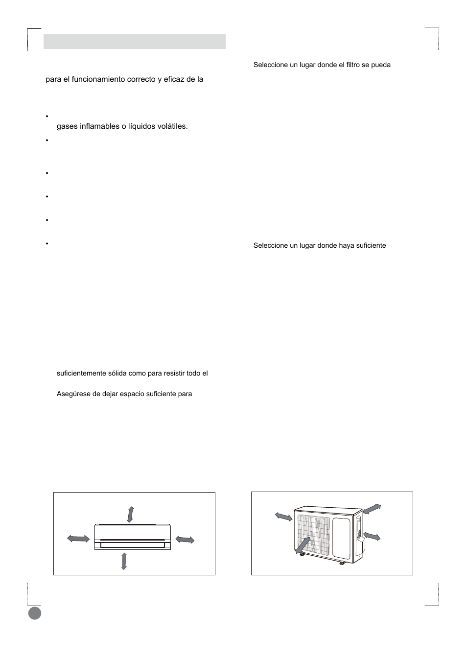 Eco cool - installation manual_l1 v2_ 94, 93 instrucciones del lugar de instalación | Electrolux EXI18HL1WE User Manual | Page 94 / 136