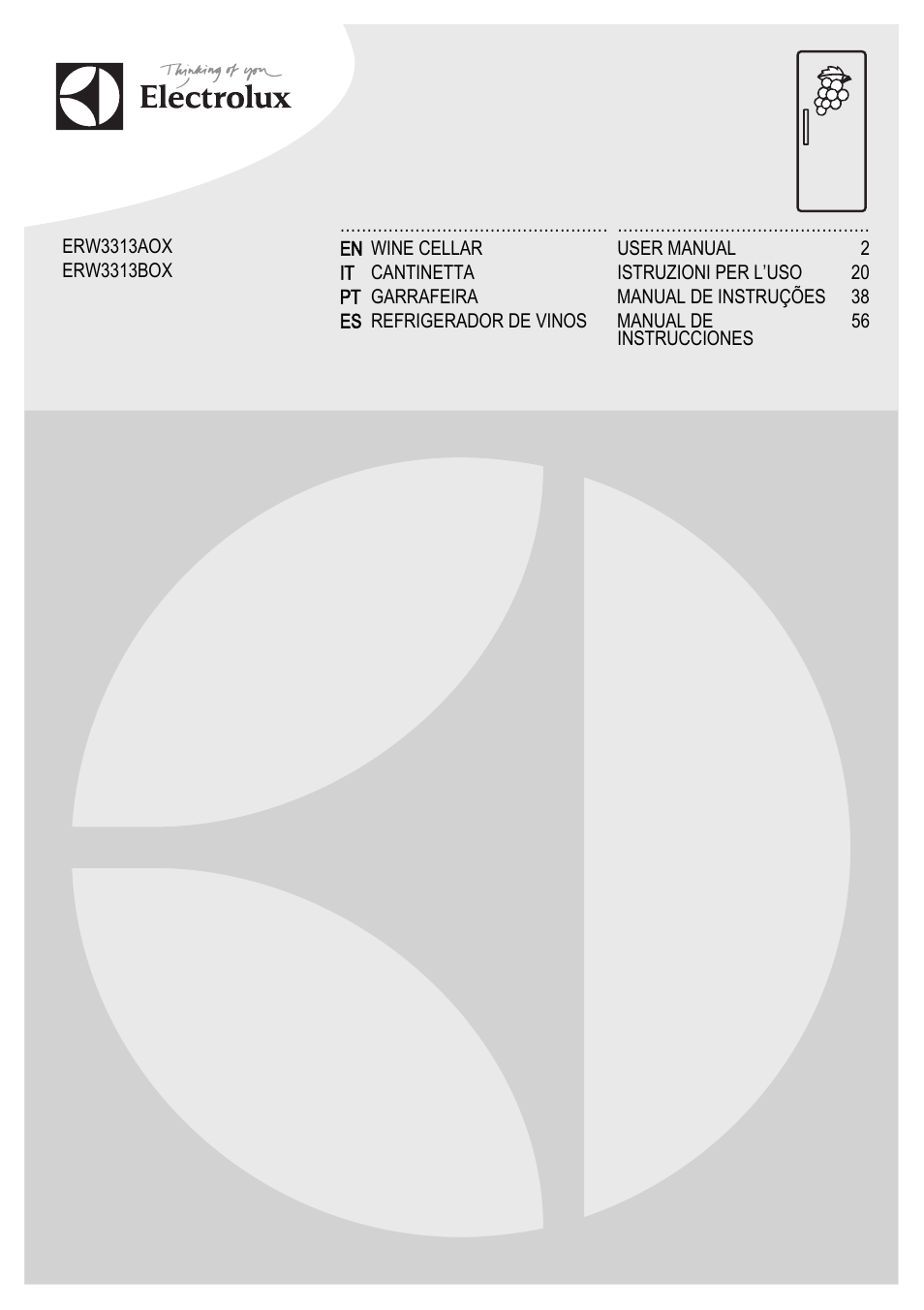 Electrolux ERW3313AOX User Manual | 76 pages