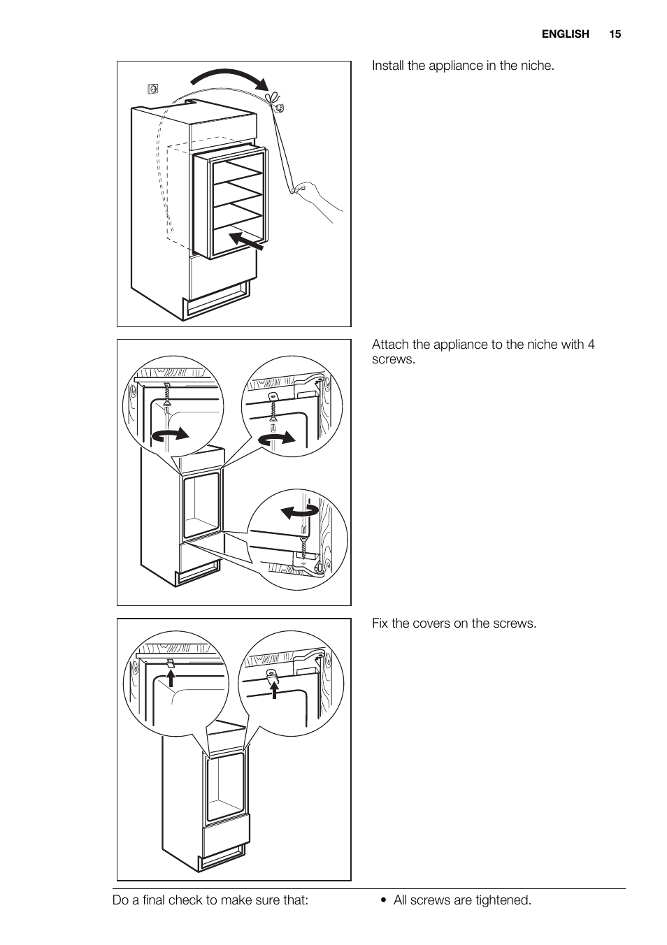 Electrolux ERW3313AOX User Manual | Page 15 / 76