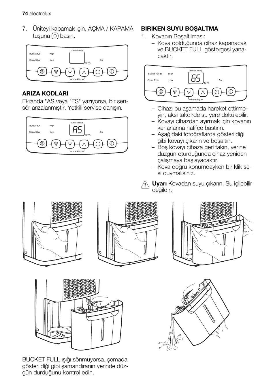 Electrolux EXD15DN3W User Manual | Page 74 / 80