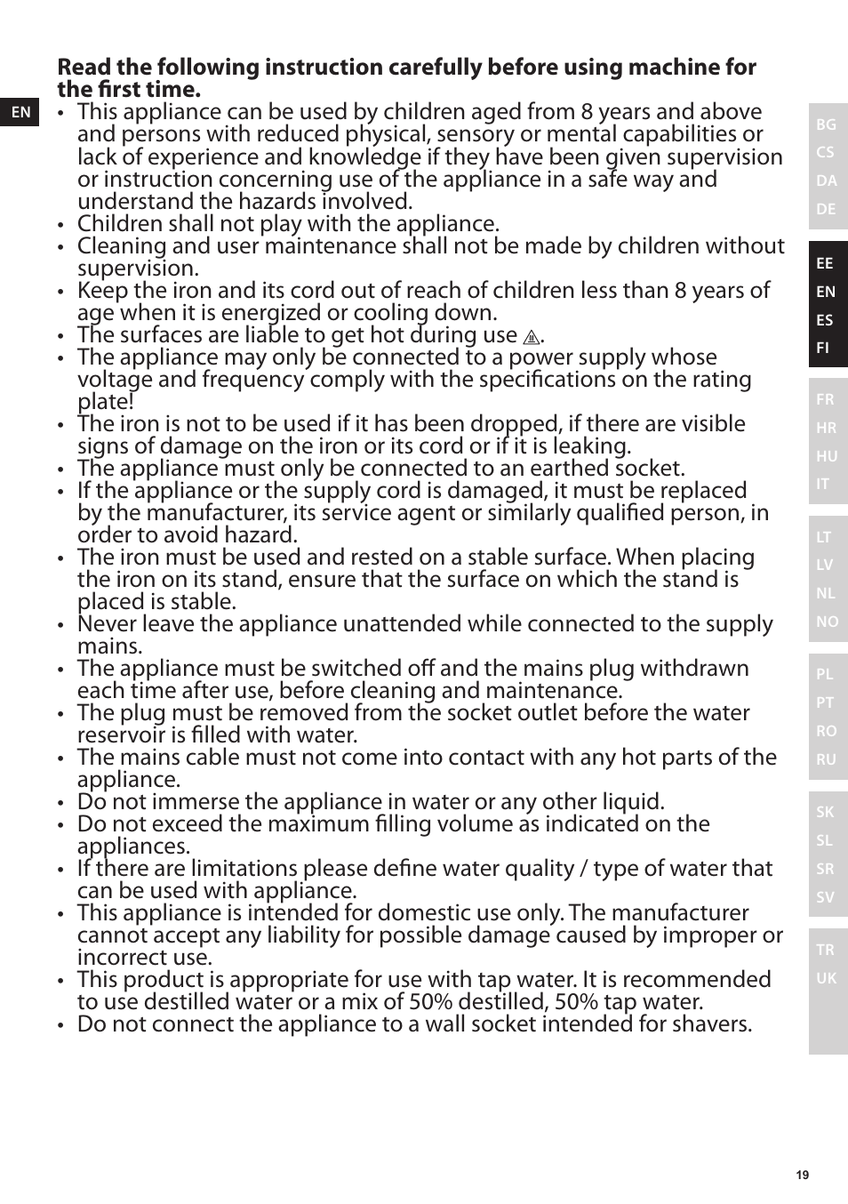 Electrolux EDB6120 User Manual | Page 19 / 96