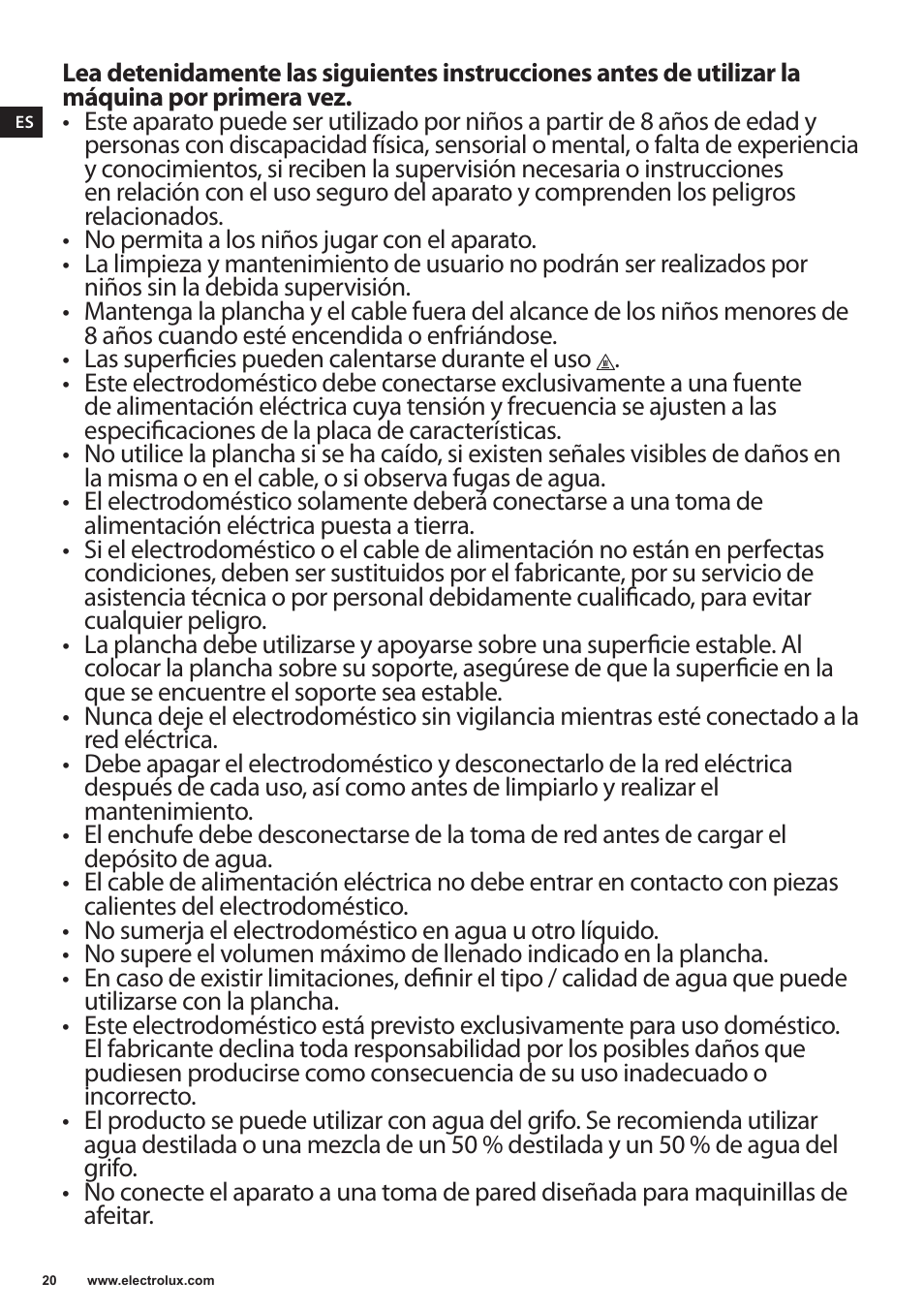 Electrolux EDB6120 User Manual | Page 20 / 96