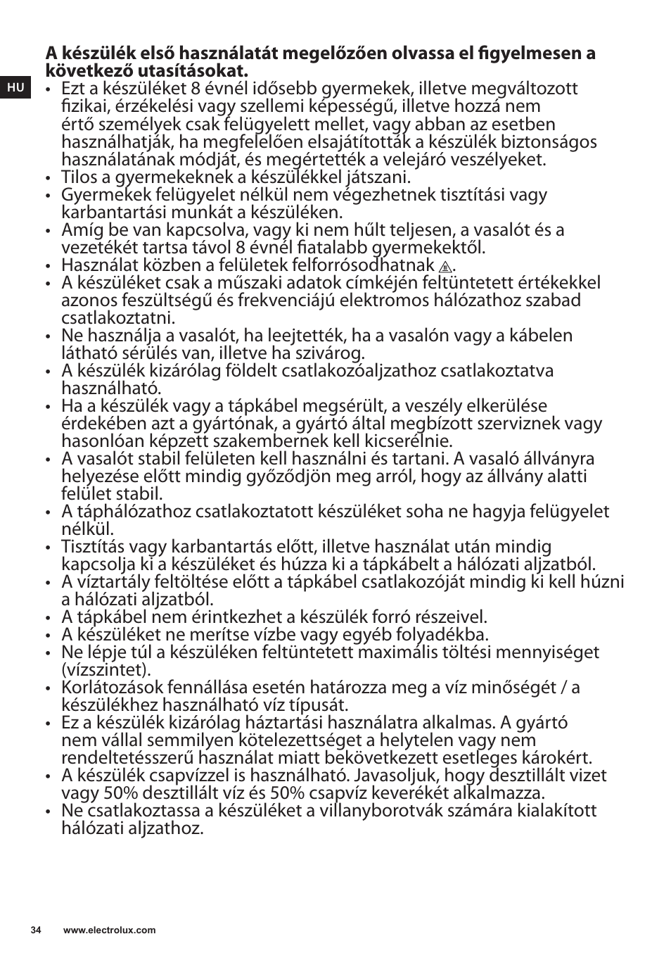 Electrolux EDB6120 User Manual | Page 34 / 96