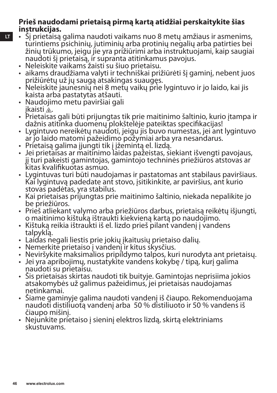 Electrolux EDB6120 User Manual | Page 46 / 96