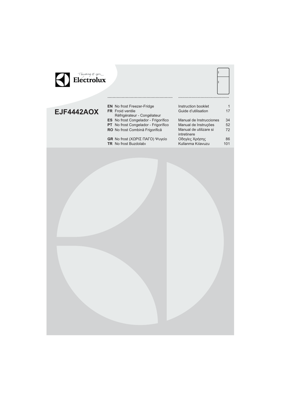 Electrolux EJF4442AOX User Manual | 124 pages