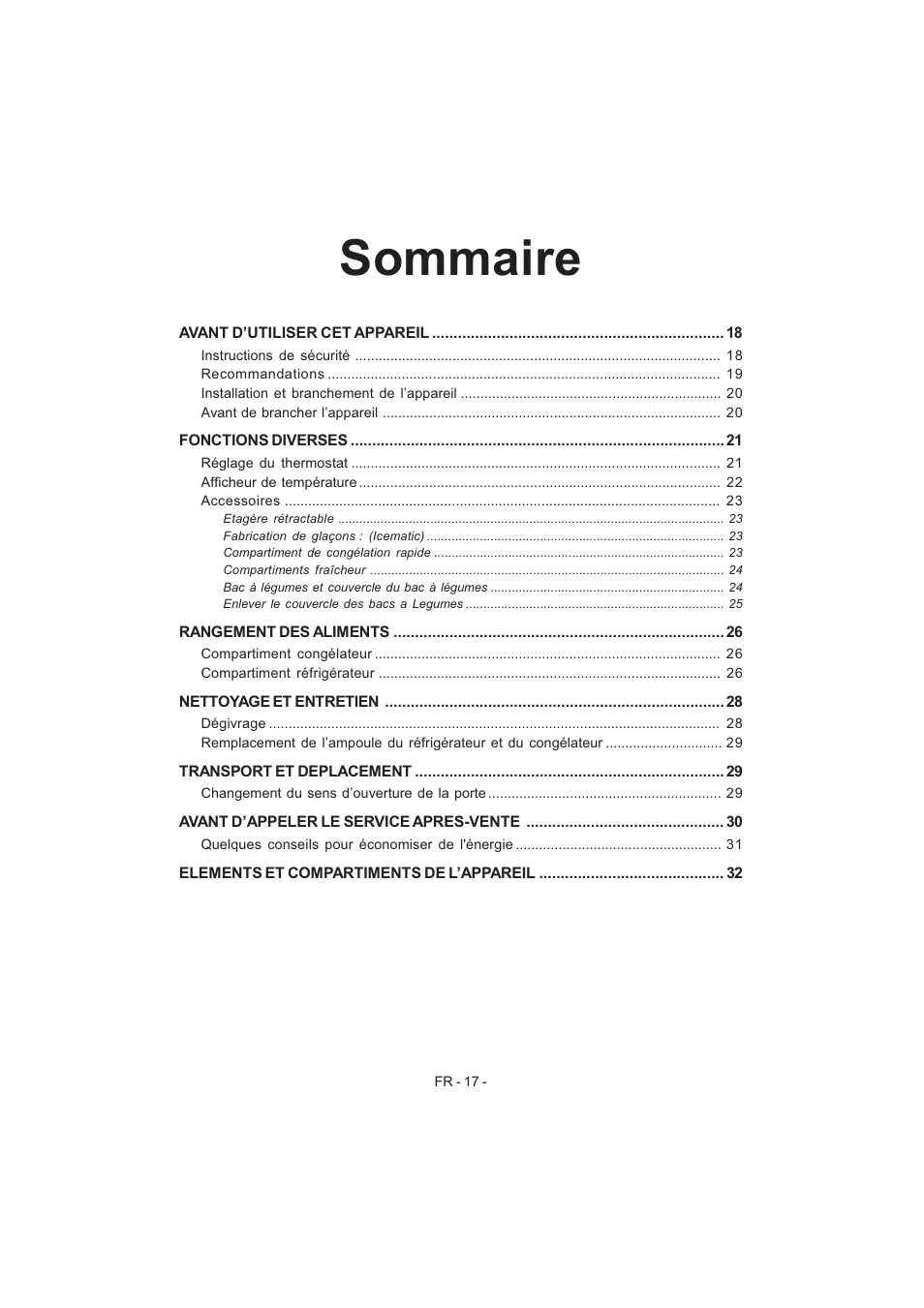 Sommaire | Electrolux EJF4442AOX User Manual | Page 19 / 124