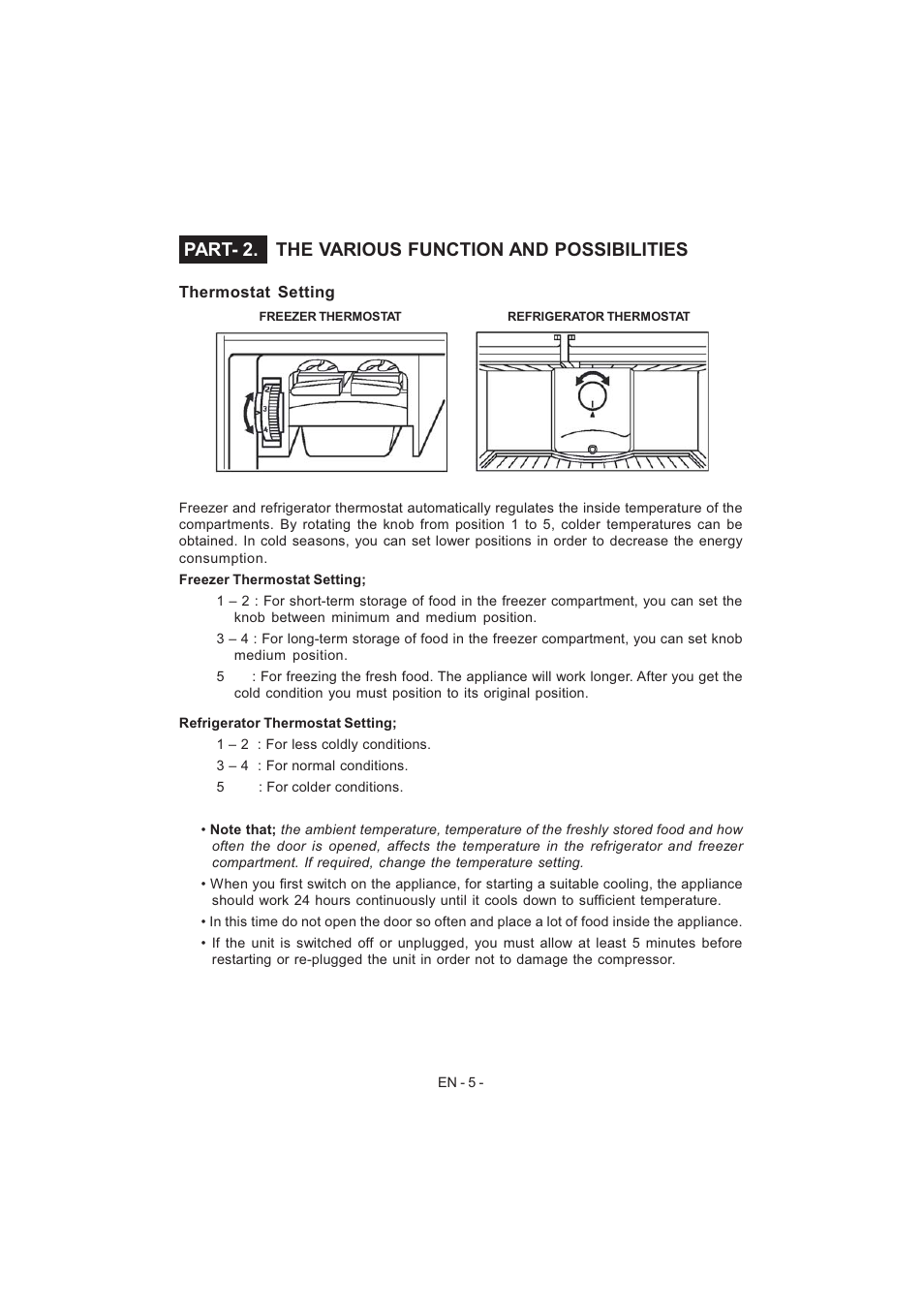 The various function and possibilities, Part- 2 | Electrolux EJF4442AOX User Manual | Page 7 / 124