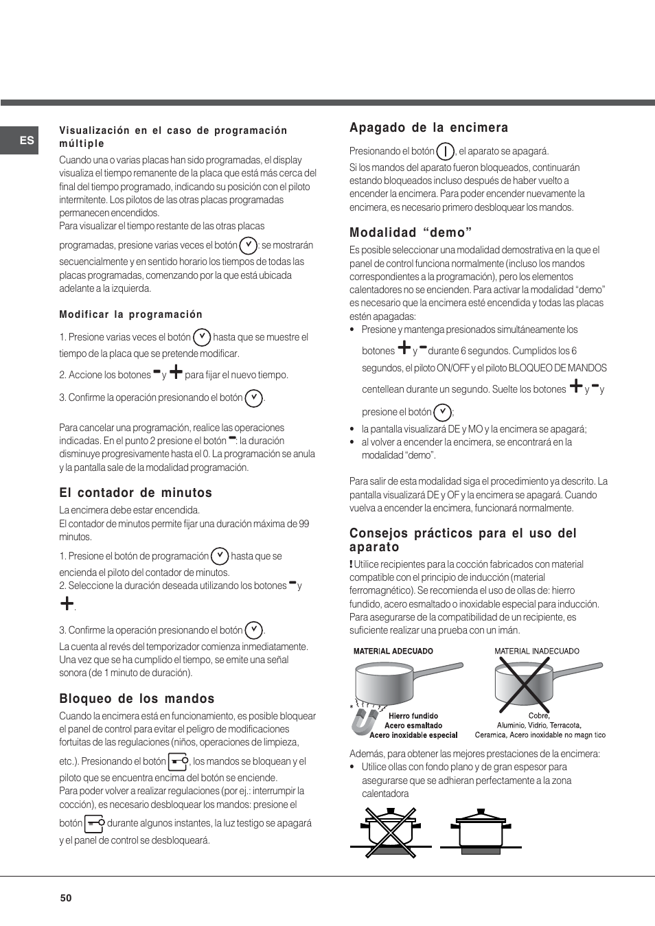 Hotpoint Ariston KIC 631 T X User Manual | Page 50 / 56