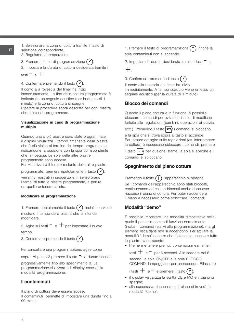 Hotpoint Ariston KIC 631 T X User Manual | Page 6 / 56