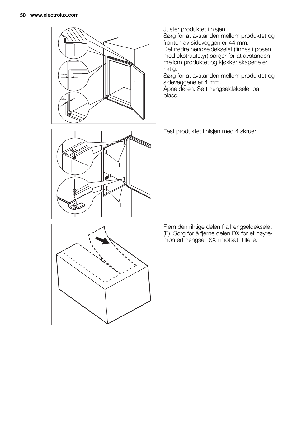 Electrolux EUN2243AOW User Manual | Page 50 / 76