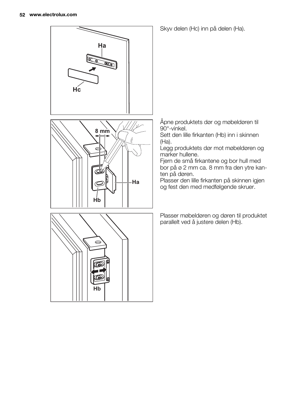Electrolux EUN2243AOW User Manual | Page 52 / 76