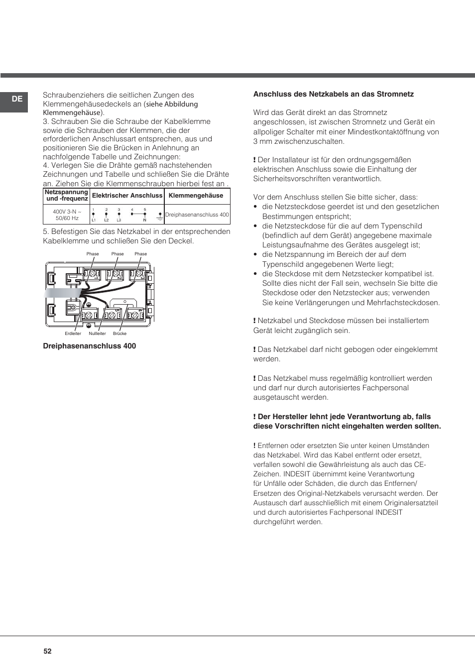 Hotpoint Ariston KRC 640 B  EU User Manual | Page 52 / 84