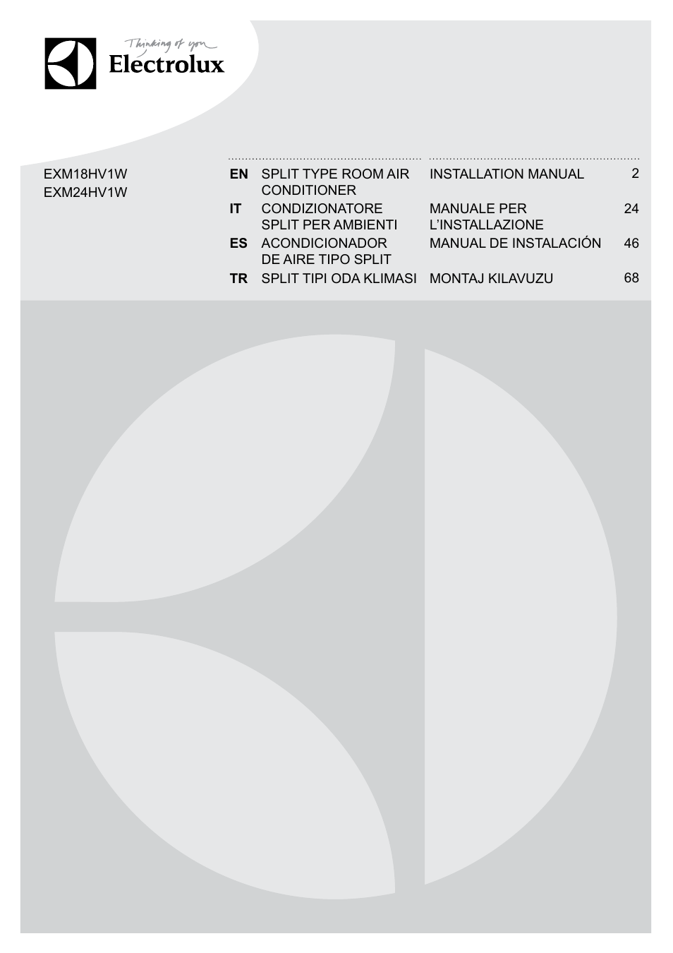 Electrolux EXM24HV1WE User Manual | 90 pages