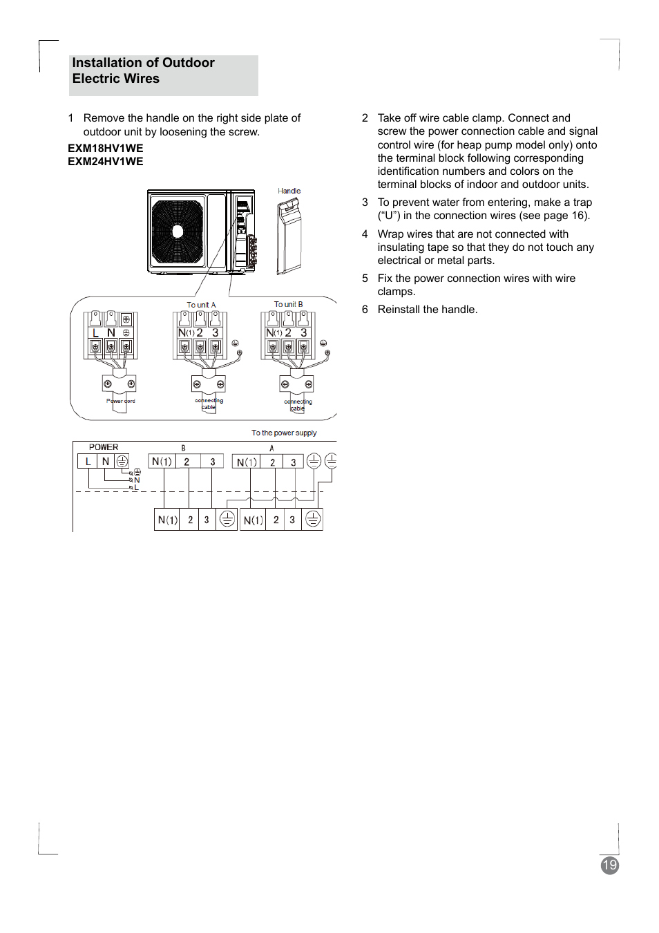 Electrolux EXM24HV1WE User Manual | Page 19 / 90