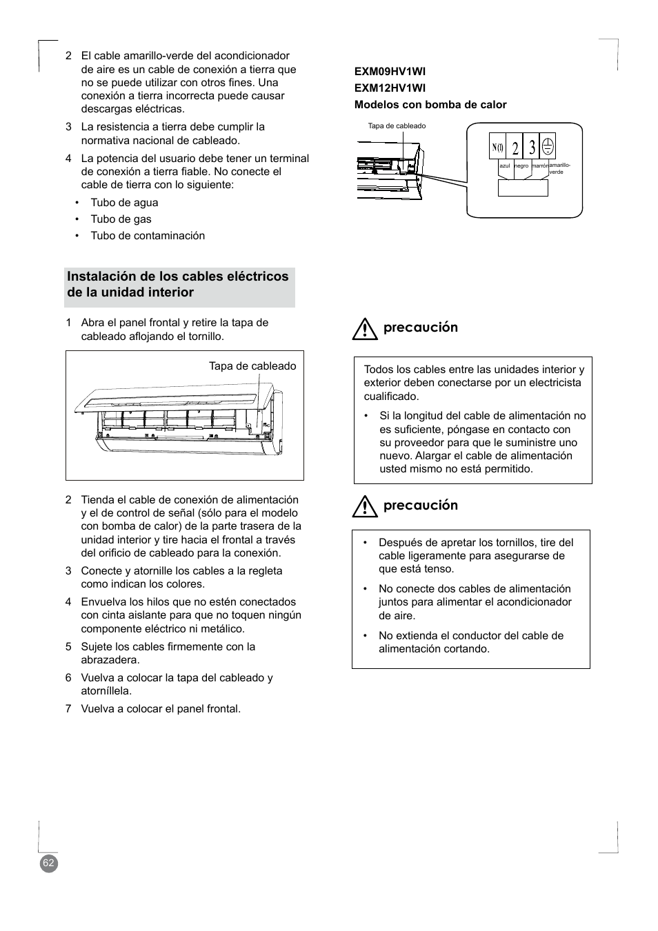 Electrolux EXM24HV1WE User Manual | Page 62 / 90