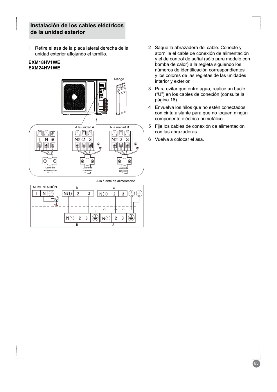 Electrolux EXM24HV1WE User Manual | Page 63 / 90