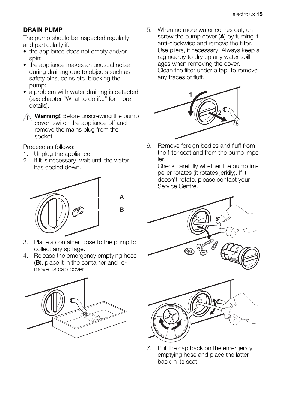 Electrolux EWG127410W User Manual | Page 15 / 52