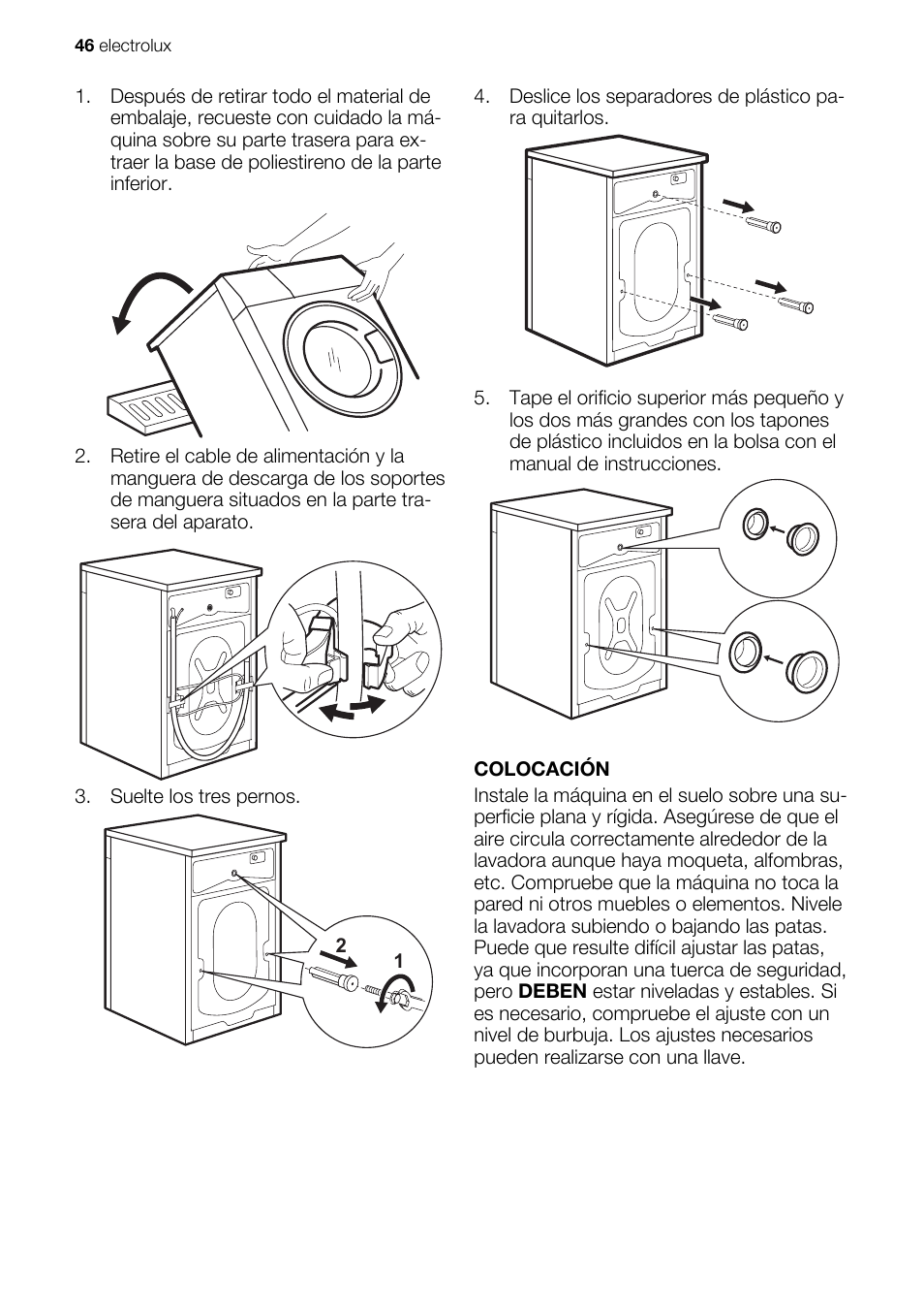 Electrolux EWG127410W User Manual | Page 46 / 52