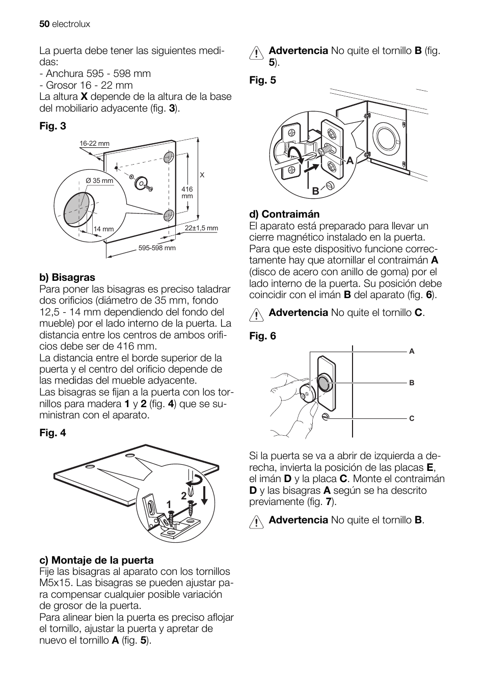 Electrolux EWG127410W User Manual | Page 50 / 52