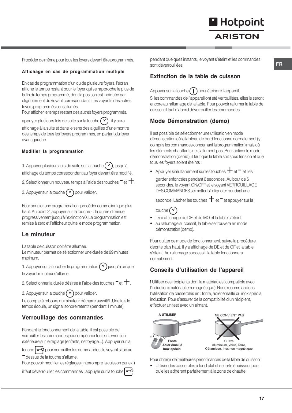 Hotpoint Ariston KIO 633 T X User Manual | Page 17 / 56