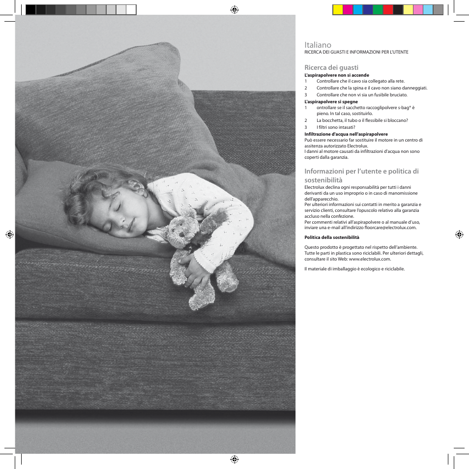 Italiano, Ricerca dei guasti | Electrolux ZCS2100 User Manual | Page 28 / 96