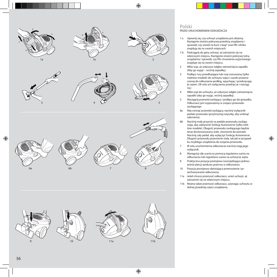 Polski | Electrolux ZCS2100 User Manual | Page 56 / 96