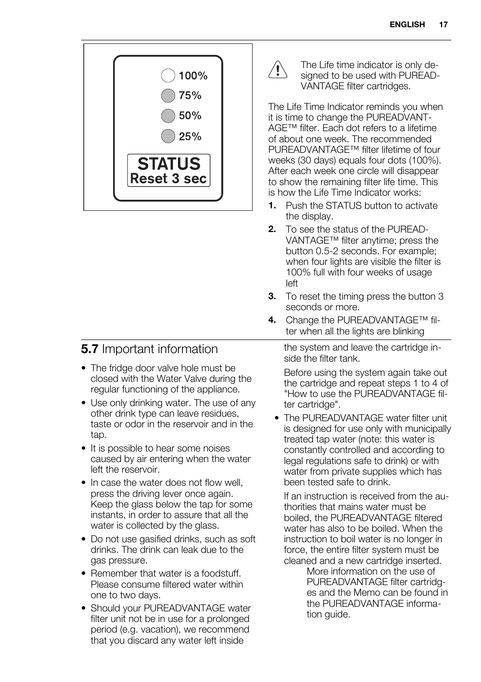 7 important information | Electrolux EN3850DOX User Manual | Page 17 / 88