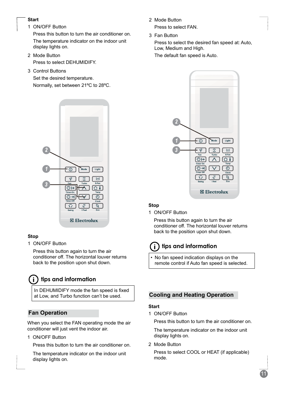 Electrolux EXM18HV1WE User Manual | Page 11 / 82