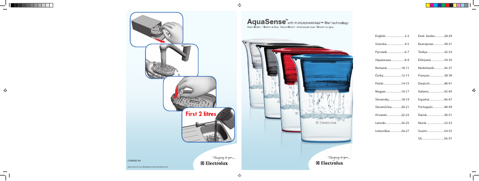 Electrolux EWFSJ4 User Manual | 58 pages