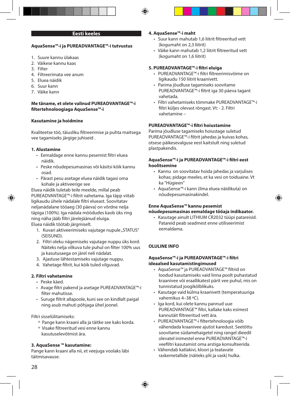 Electrolux EWFSJ4 User Manual | Page 28 / 58