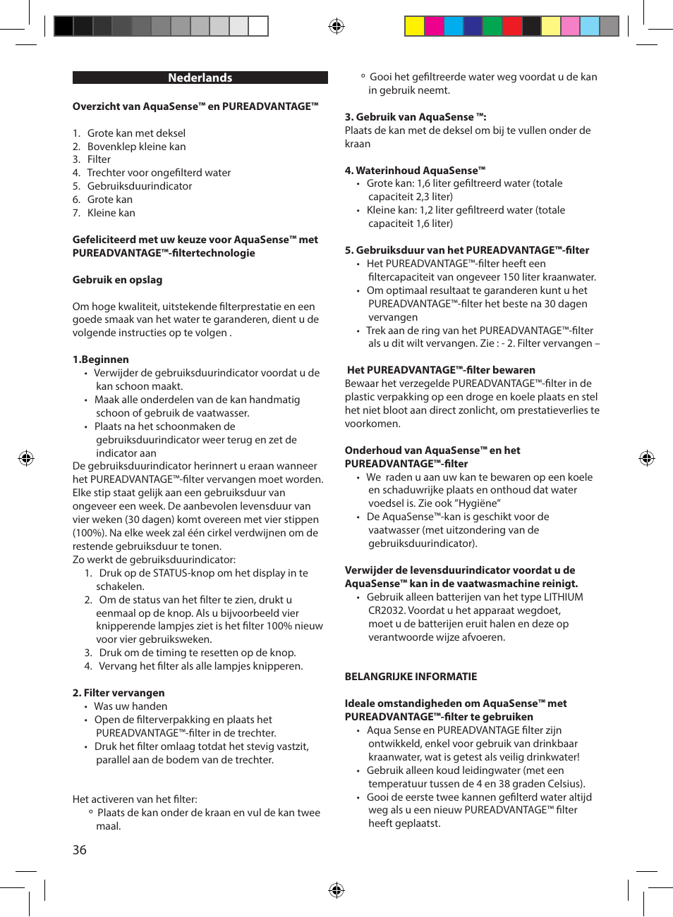 Electrolux EWFSJ4 User Manual | Page 36 / 58