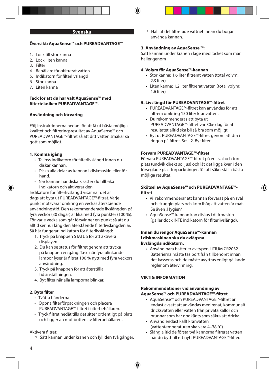 Electrolux EWFSJ4 User Manual | Page 4 / 58