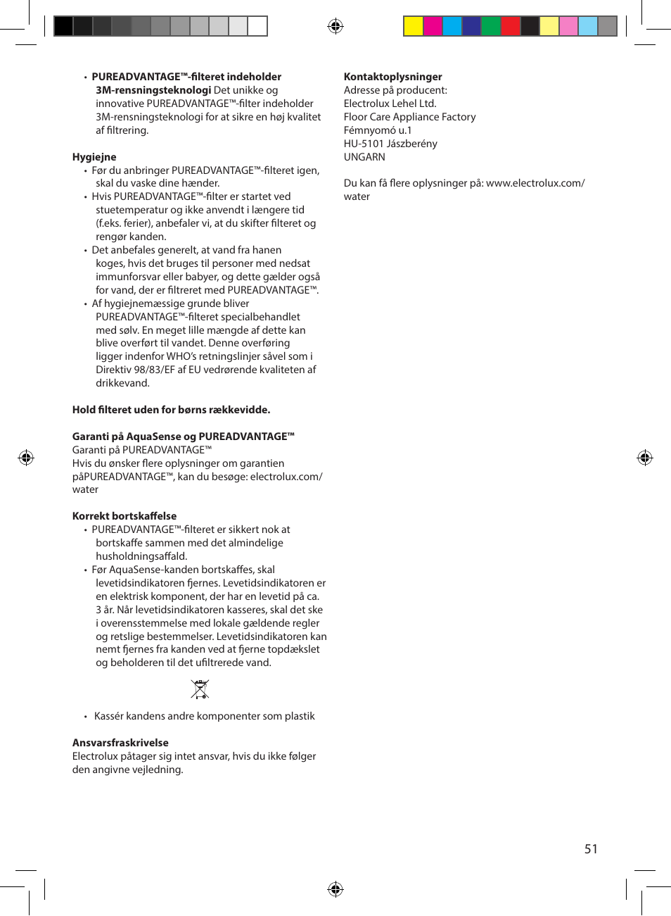 Electrolux EWFSJ4 User Manual | Page 51 / 58