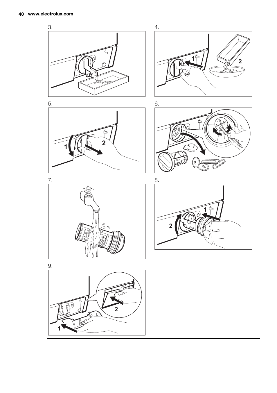 Electrolux EWF1486GDW User Manual | Page 40 / 48