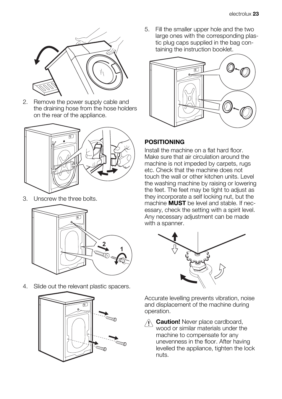 Electrolux EWG127410W User Manual | Page 23 / 56
