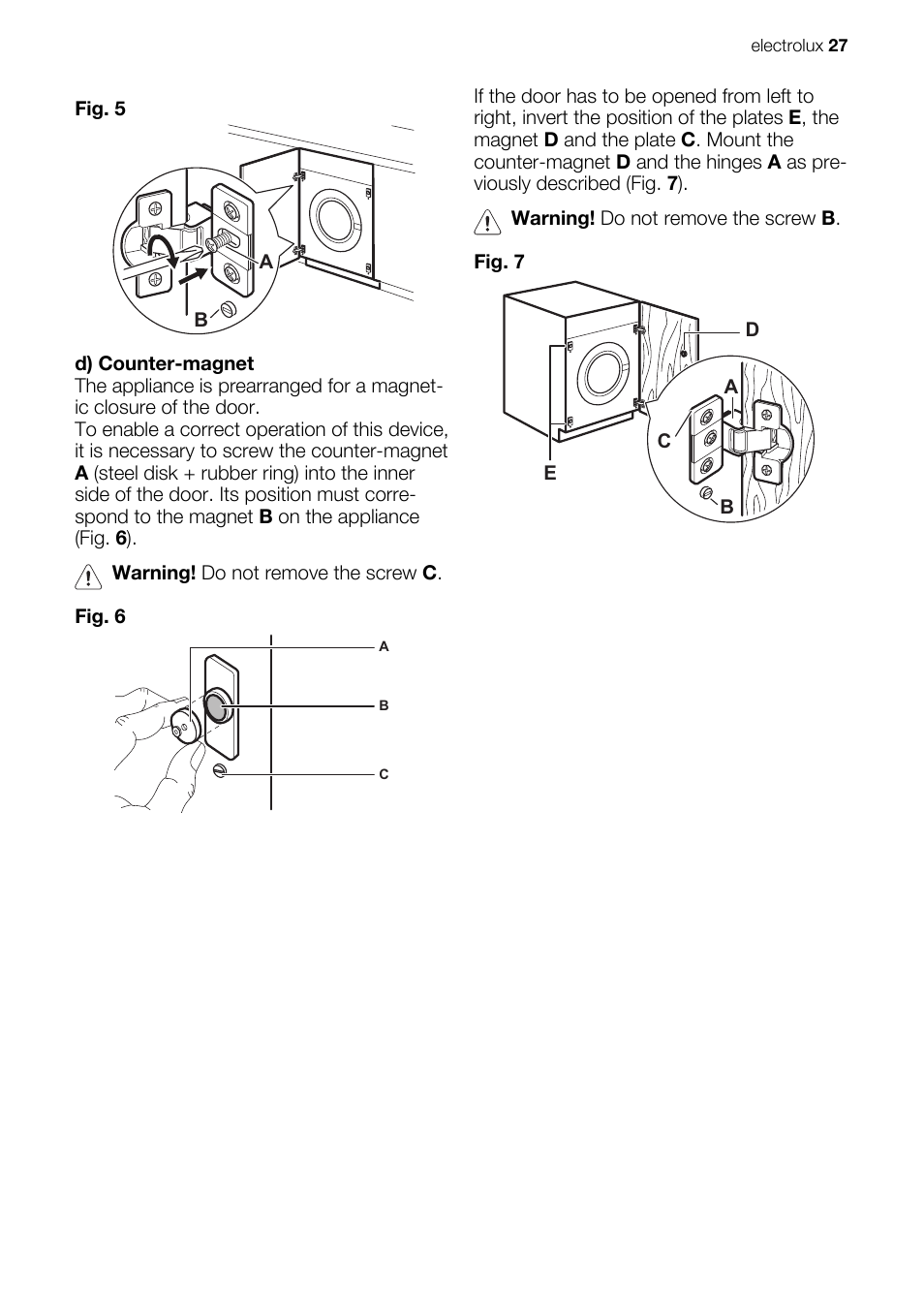 Electrolux EWG127410W User Manual | Page 27 / 56