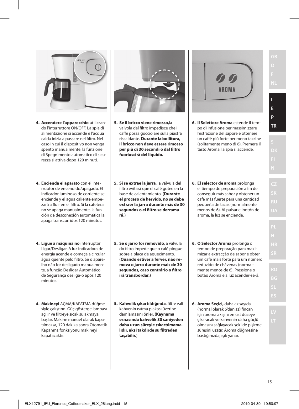 Electrolux EKF5110 User Manual | Page 15 / 60