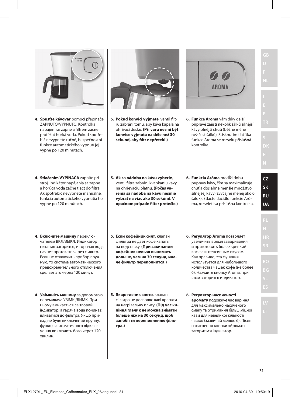 Electrolux EKF5110 User Manual | Page 31 / 60