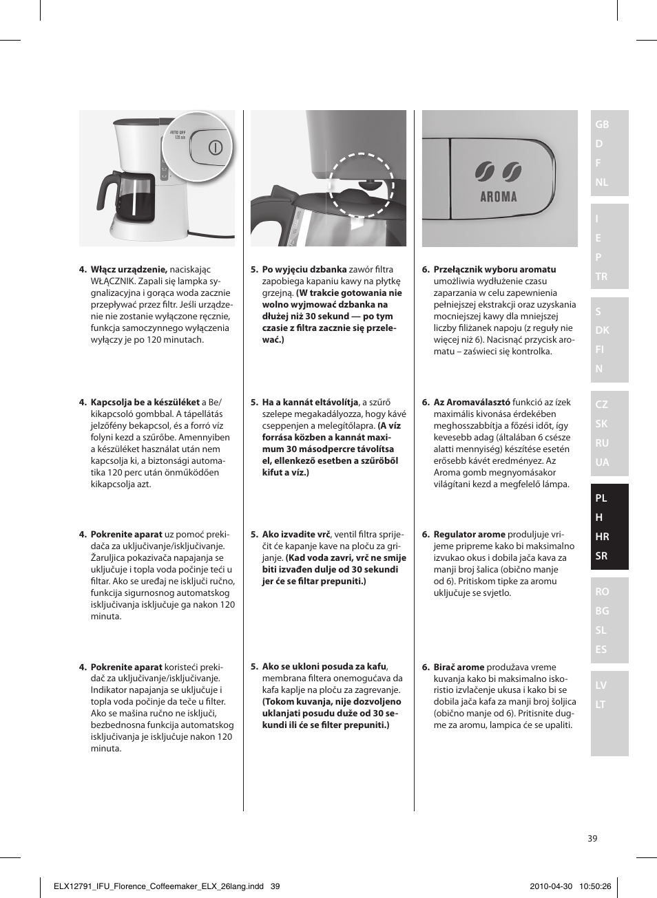 Electrolux EKF5110 User Manual | Page 39 / 60