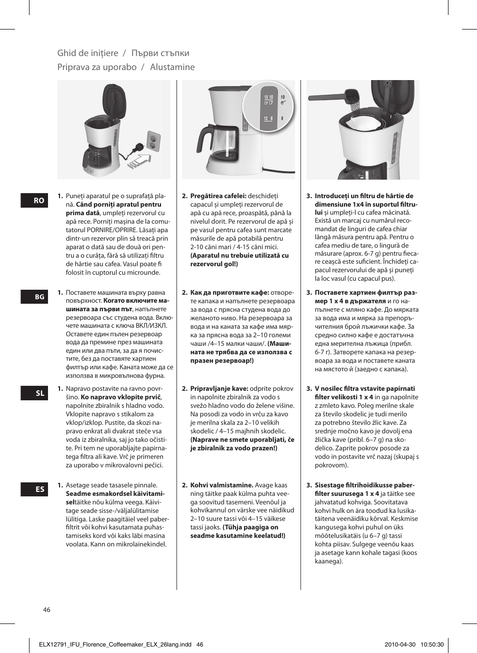 Electrolux EKF5110 User Manual | Page 46 / 60