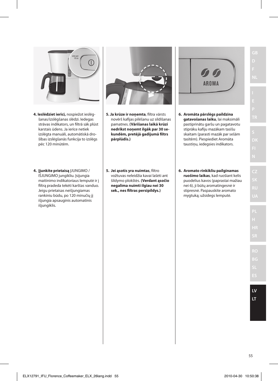 Electrolux EKF5110 User Manual | Page 55 / 60