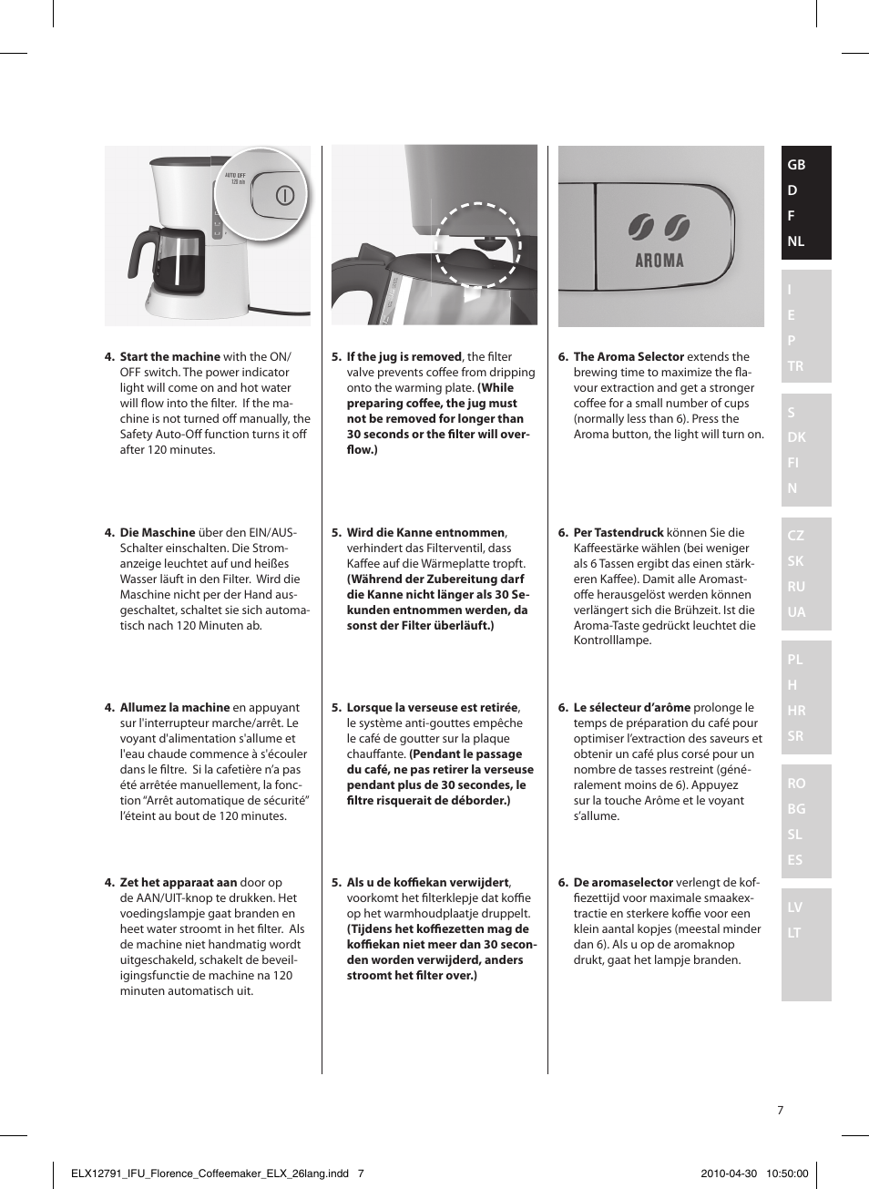 Electrolux EKF5110 User Manual | Page 7 / 60