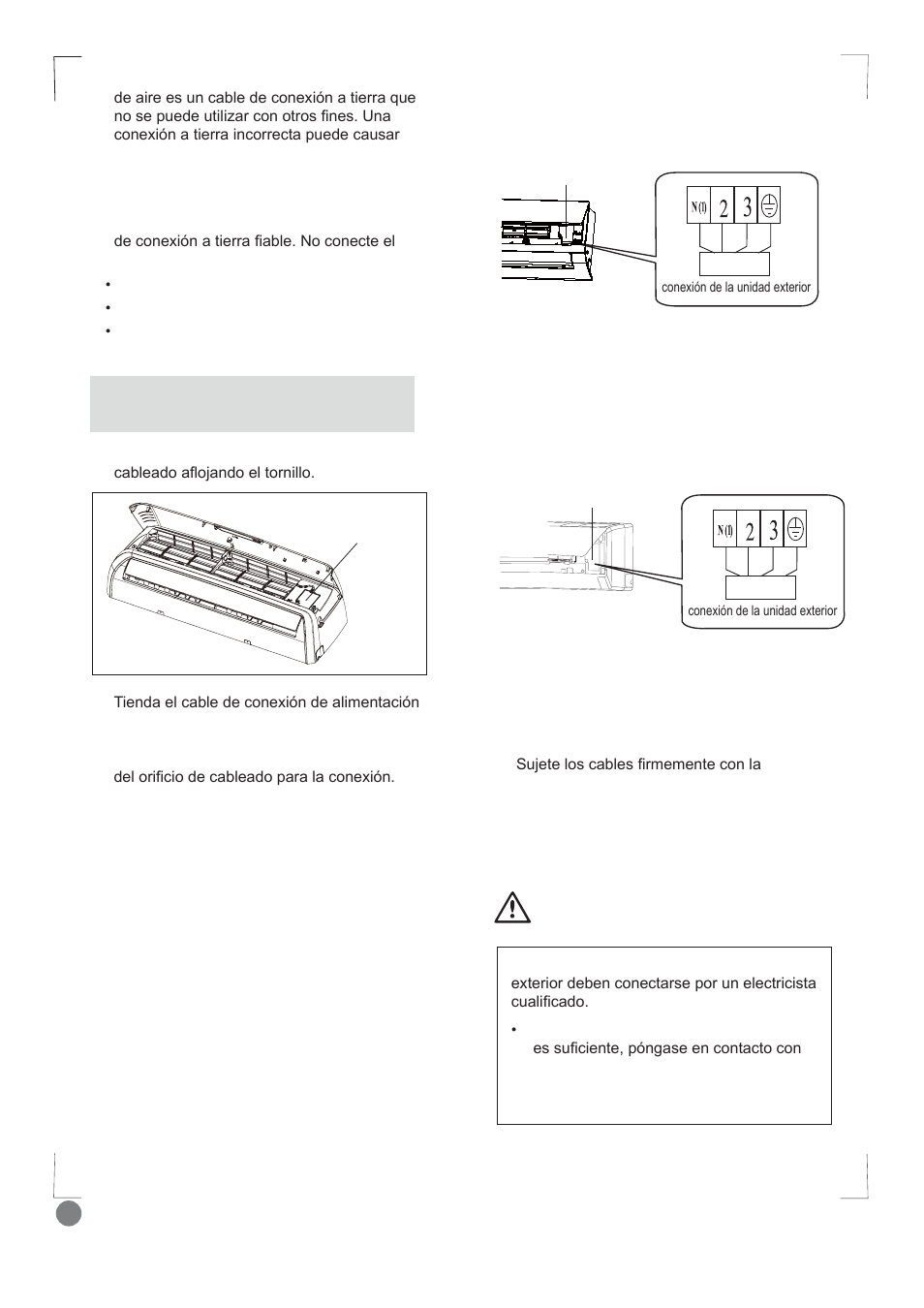 Comfort cool installation manual - l1_106, Precaución | Electrolux EXI09HD1WI User Manual | Page 106 / 136